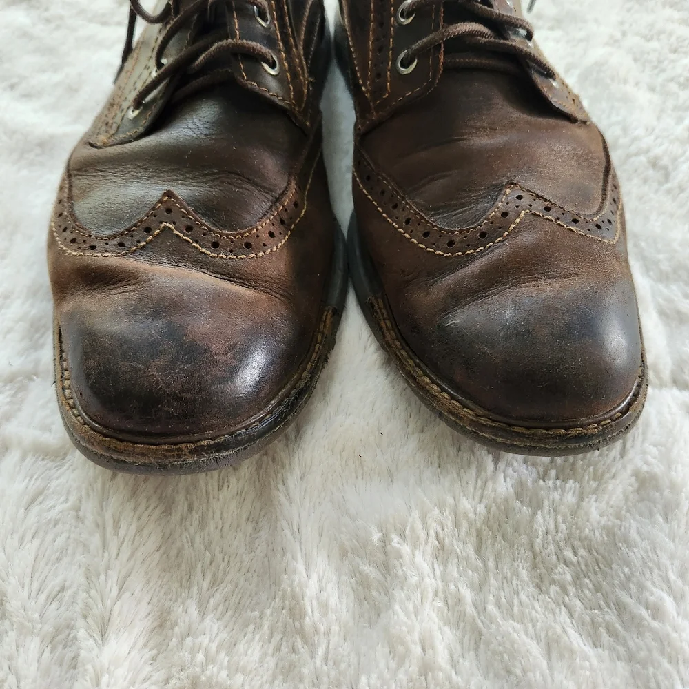 Sketchers Mark Mason Leather Wing Tips Men's Size 10.5 Weathered & Loved